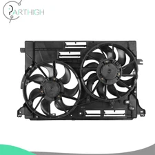 Radiator Condenser Cooling Fan Assembly For 2017-2020 Lincoln Continental Mkz