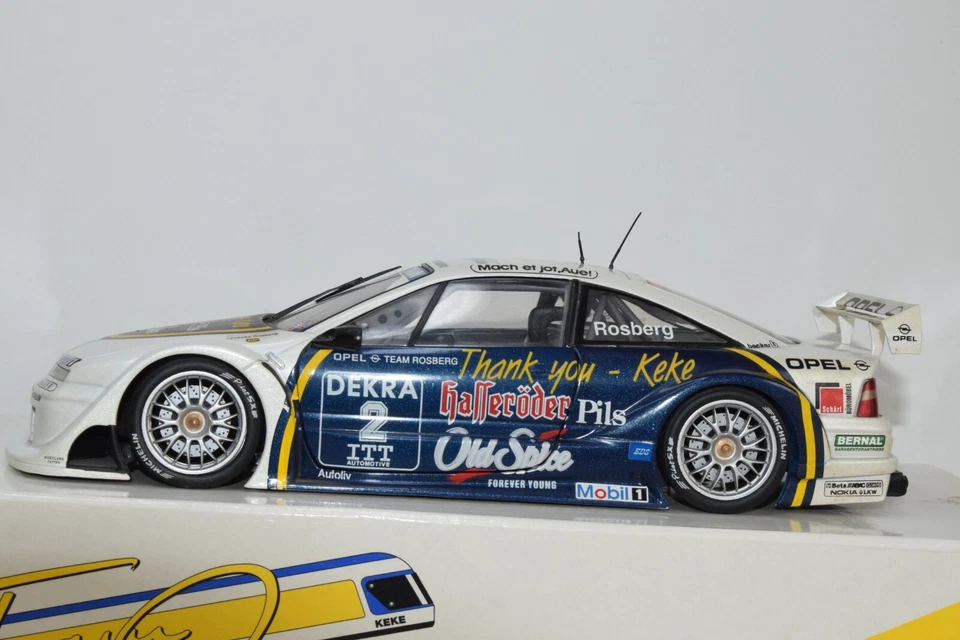 B27 1:18 MINICHAMPS 180 954282 OPEL CALIBRA V6 BYE BYE K ROSBERG #2 NMIB - Immagine 3 di 4