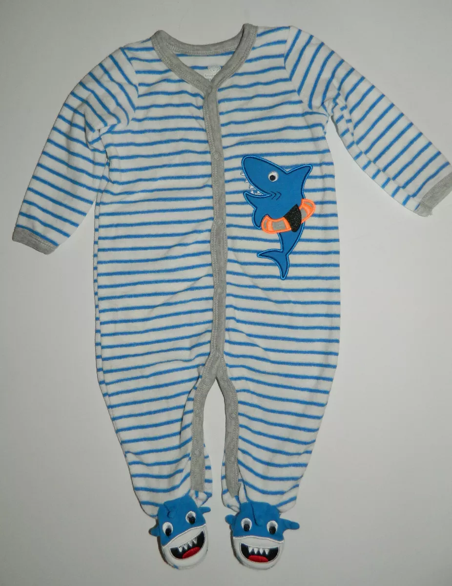 Baby shark best sale footie pajamas