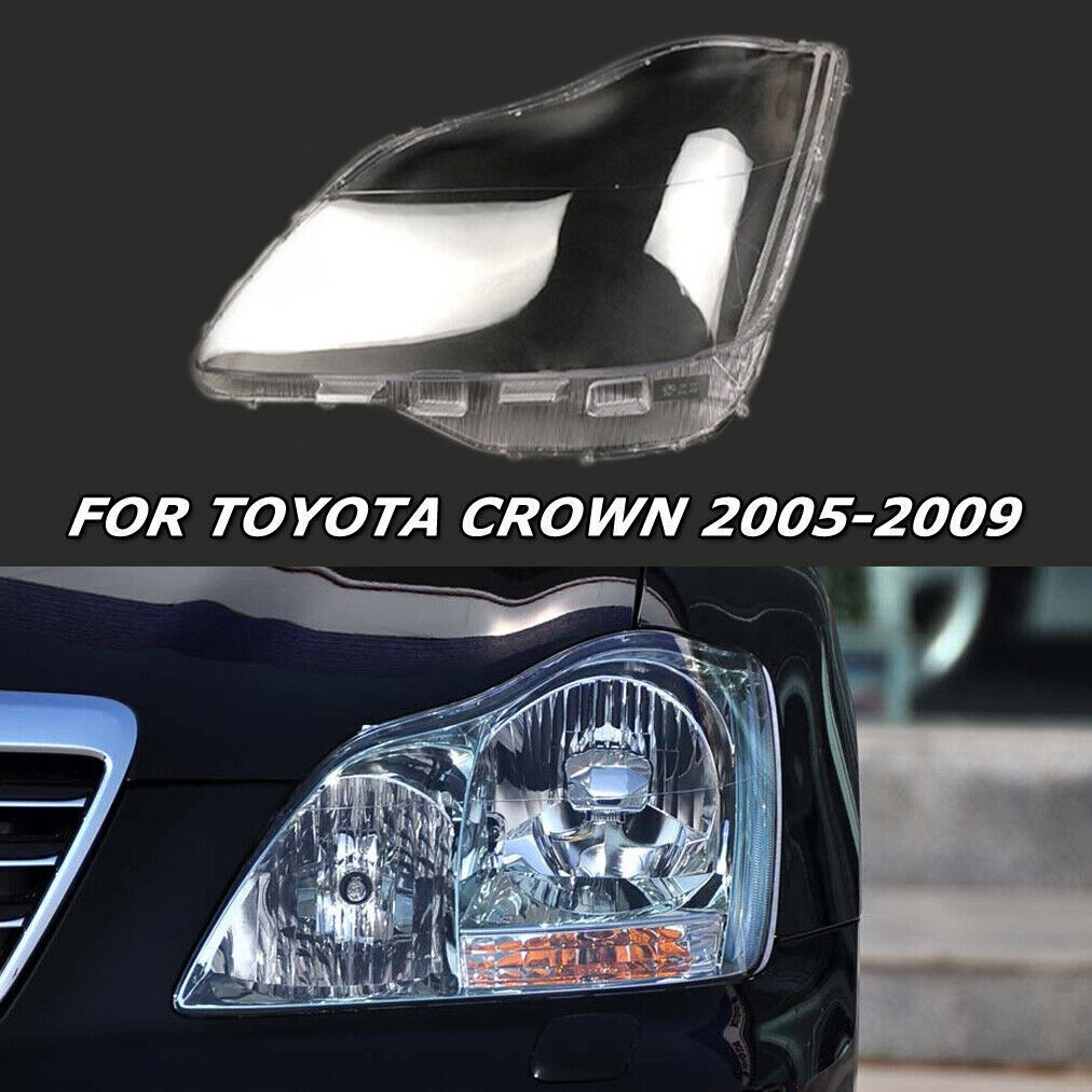 For Toyota Crown 2005-2009 Headlight Lens Cover Transparent Left Auto Shell