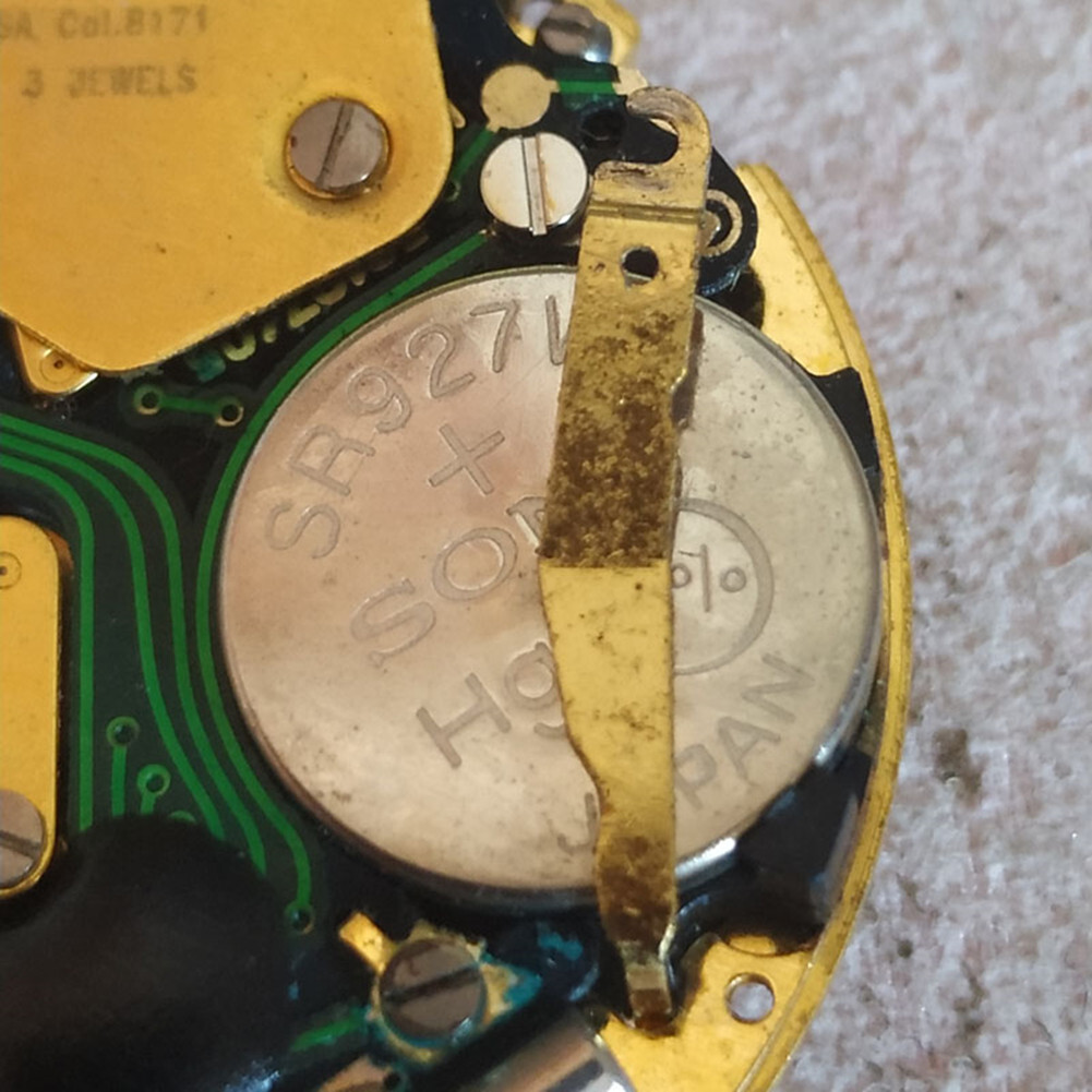 Positive Negative Quartz Watch Battery Contact Clasp For ISA 8171 8172 8176 Part eBay