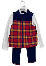TAHARI Matching Sets Boys 3 Piece Set Pants Shirt Vest size 5 4-5 years