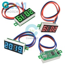 DC 0-100V 0.36" 4 Digit 3 Wire Voltmeter LED Digital Voltage Tester Panel Meter