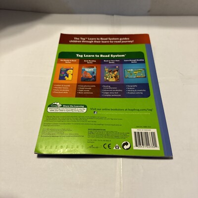 Leap Frog TAG Book LEAP SCRUBS UP by BARCHER CONSONANTS & SHORT