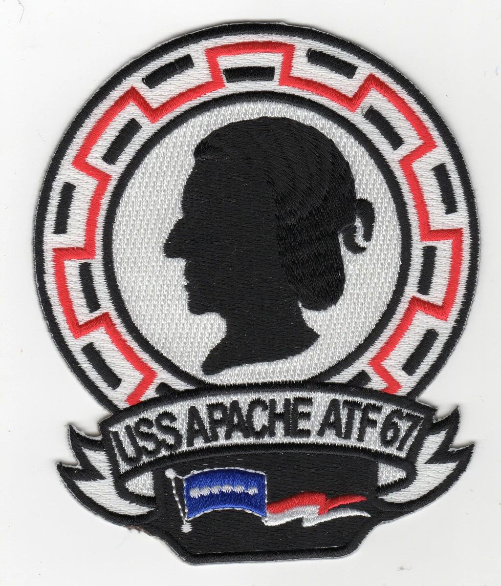 USS Apache ATF-67 Fleet Tug Boat - 5 inch FE BC Patch Cat No C6402