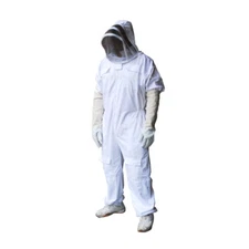 Bee Suit * Veil Hood * FULL PROTECTION Honey Beekeeping * FREE GLOVES * XL Size 