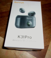 Wireless Lavalier Microphone for Iphone Android, 2In1 Magnetic  Clamp Lapel