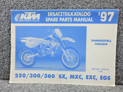 OEM Factory 1997 KTM 250 300 360 SX MXC EXC EGS Spare Parts