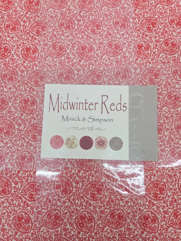 42 Moda Fabrics 10"X 10" Layer Cakes Midwinter Reds Minick & Simpson - Image 2 of 3