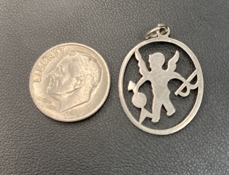Sterling Silver Charm Pendant Cupid 1.5g