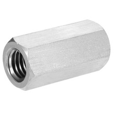 UNC 1/2"-13x40mm 304 Stainless Steel Hex Threaded Rod Coupler Nut