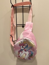 Pink Unicorn Small Kids Cross Body Pack Adjus...