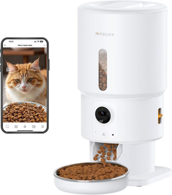 Automatic Cat Feeder with Camera - 5G Wifi Timed Cat Food Dispenser, 1080P HD Vi