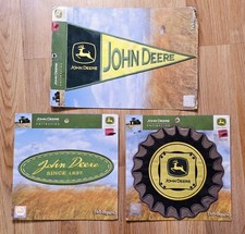 Lot Of 3 New Large John Deere Signature Appliqu s Patches By Fab-liques NOS