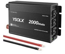 2000W Power Inverter 12V to 110V, DC to AC Inverter W/3 AC Outlets for RV Truck