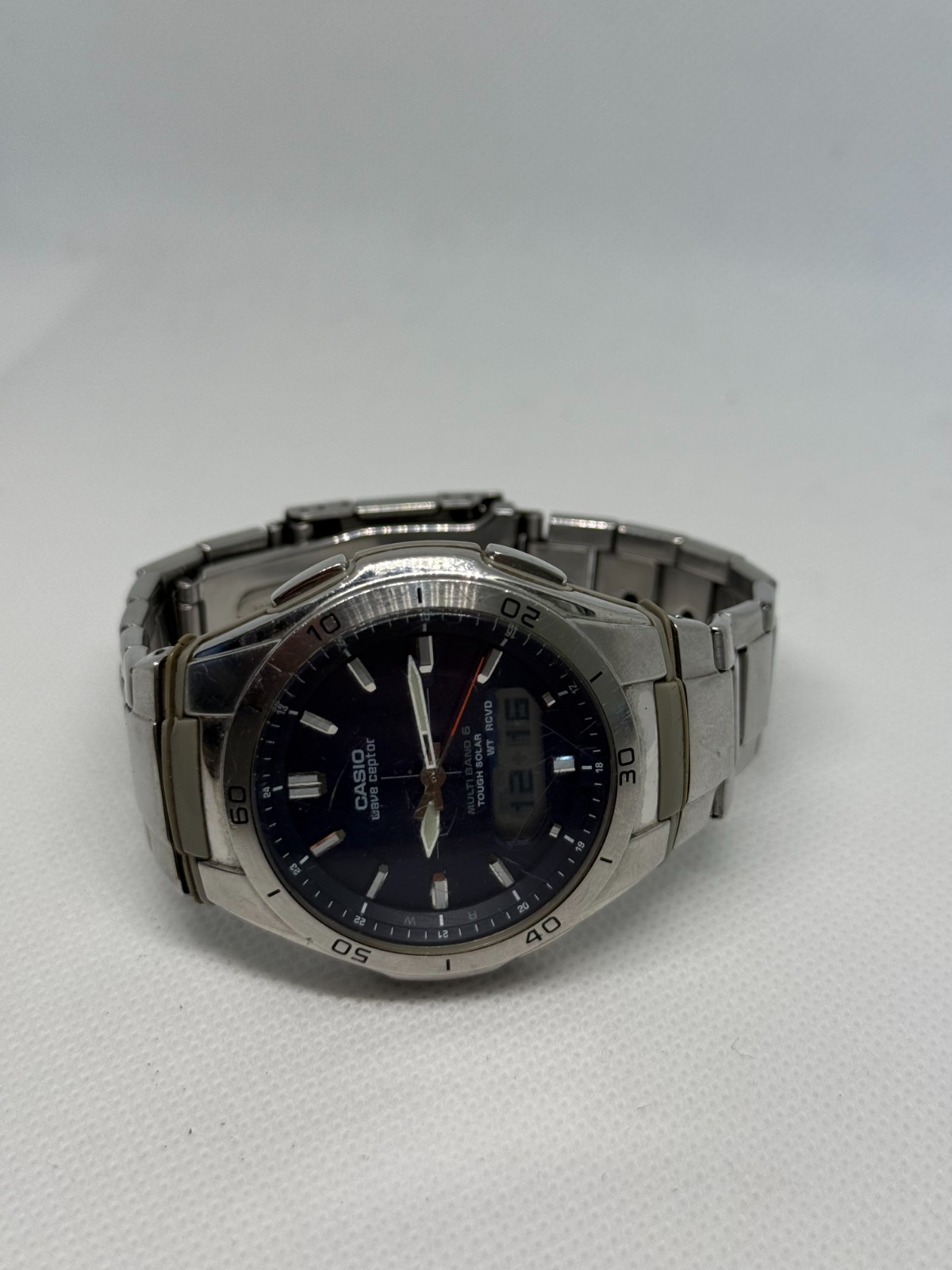 CASIO WAVE CEPTOR MULTIBAND WVA-M640 WORKING BLUE… - image 8