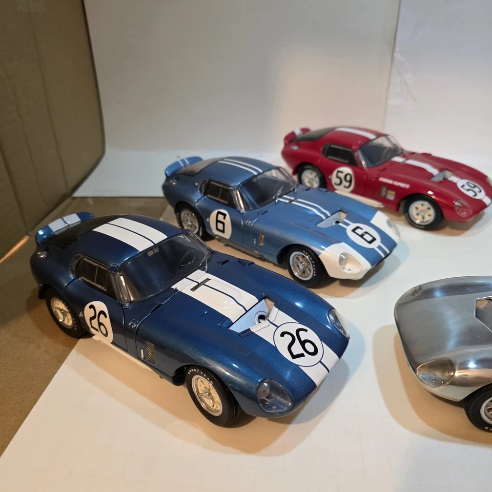 Carroll Shelby 7 PC 1:18 Exoto Daytona Coupe Collection Excellent With Boxes - Image 3 of 4