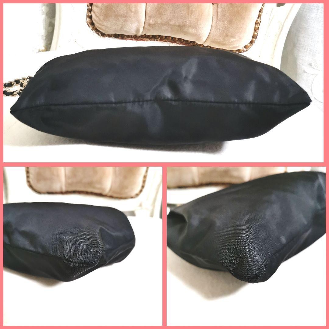 PRADA 2 Way Chain Shoulder Tote Bag Black Certified thumbnail 7