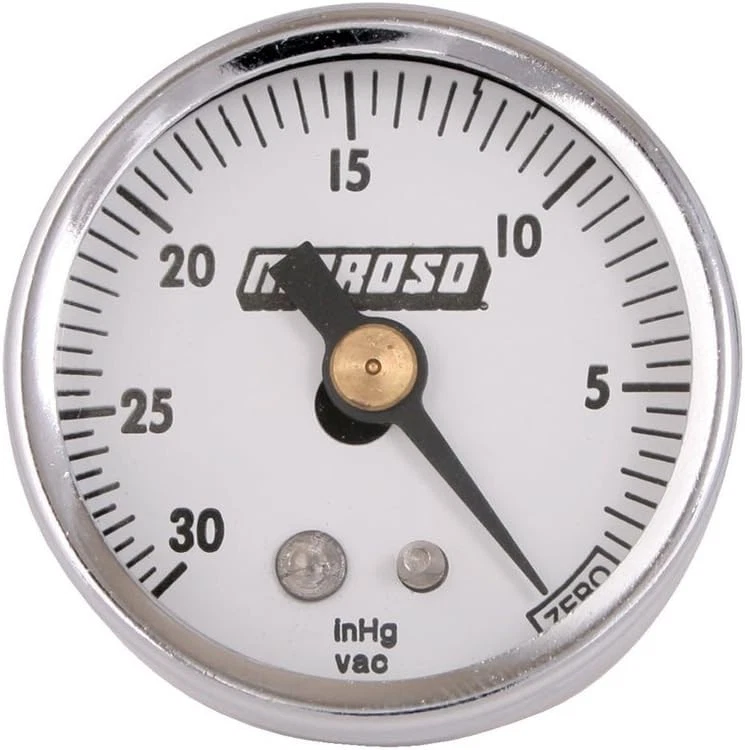 Shock-Resistant 1.5 Inch Vacuum Gauge - 0-30 InHg, Ideal for Precision Tuning - Image 2 of 2