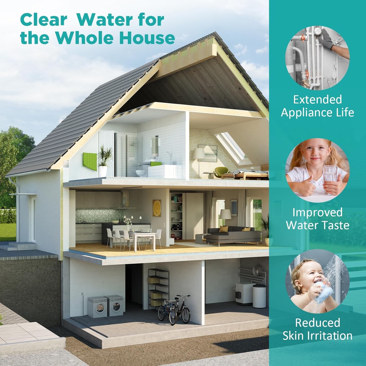 2 Pack 20x4.5" 5 Micron Big Blue GAC Carbon Water Filter Whole House Replacement