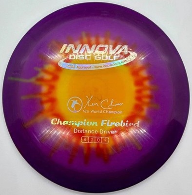Innova Champion Firebird - FLAT - 12x Ken Climo Swoosh - I-Dye Classic Disc Golf