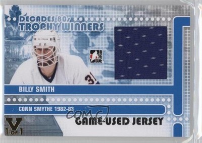 2010-11 ITG Decades 1980s Black Vault Gold 1/1 Billy Smith #TWJ-10 HOF 0a7