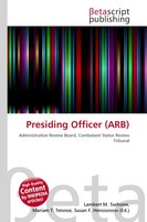 Lambert M. Surhone (U. A.) | Presiding Officer (Arb) | Taschenbuch | Englisch