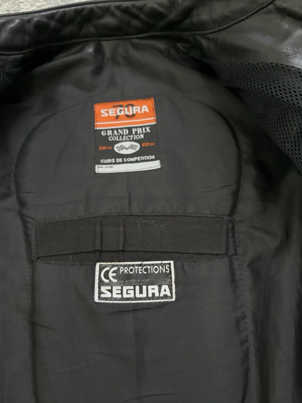 Vintage Segura Leather Racing Jacket Motul Total Dunlop Patches Biker Size M / 3 - product detail image 6