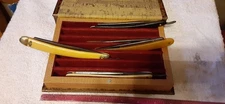 CASE ONLY--  7 DAYS OF THE WEEK STRAIGHT RAZOR SET-CASE-COLLECTING-SHAVING