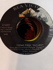 Henry Mancini, Theme From Hatari! ~ 1962 RCA Victor 45