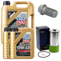 MotoröL Filter Set 10W-40 Liqui Moly 7 Liter + Schraube FüR Mercedes 100 Bus D