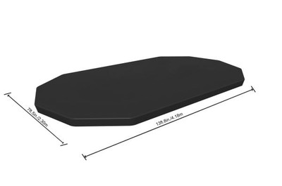 Bestway Flowclear Abdeckplane PVC für 418x230 x100cm Pool Inkl