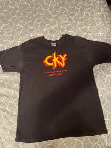 CKY 15 North Alliance Show West Chester Shirt H 2000s vintage concert t-shirt, vintage, single stitch, B+ condition
