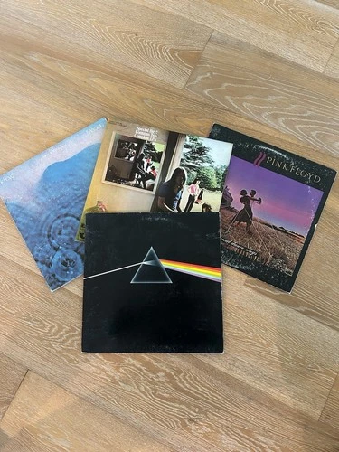 Pink Floyd The Dark Side of the Moon & More Vinyl LP Lot Progressive Rock 1970s