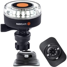 Navisafe Navilight 360 2NM White w/Navimount Base RIB Mount - Black 040KIT2