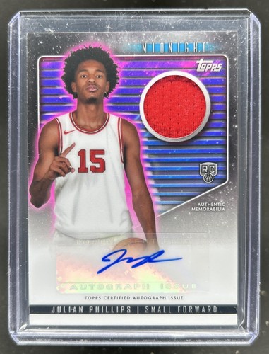 2023-24 Topps Midnight Julian Phillips Rookie Jersey Auto RC #RJA-JUP Sky Bulls