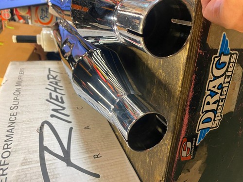 Reinhart Slip on mufflers Harley Touring FLH Street Road Glide Ultra king 95-16 - Picture 7 of 7
