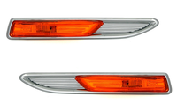 Seitenblinker Set FüR Ford Mondeo MK4 2007-2010 Gelb Mit Chrom Rahmen