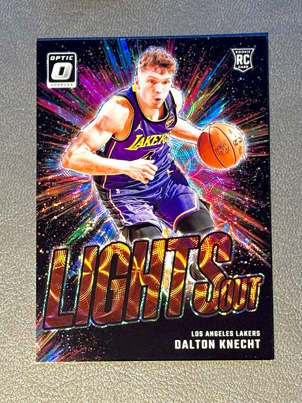 2024-25 Donruss Optic International Dalton Knecht Lights Out Red Scope Rookie #8