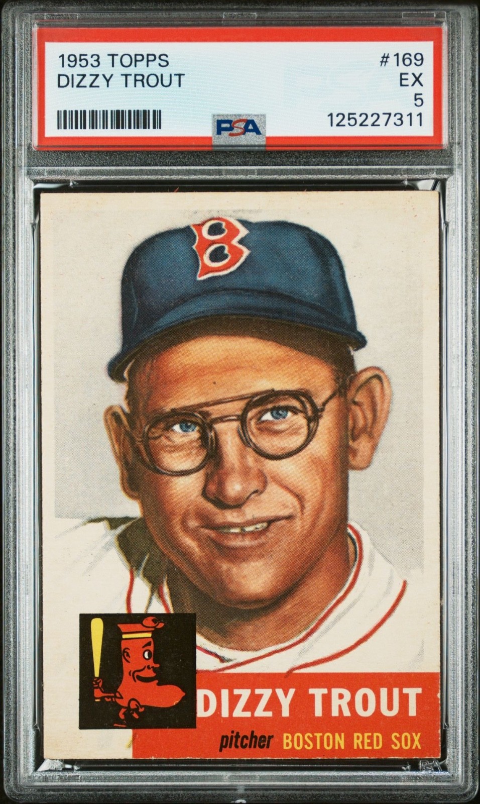 1953 Topps Dizzy Trout #169 PSA 5 EX