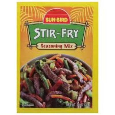 8x Sun Bird Stir Fry Seasoning Mix Authentic Asian Flavor Packet New Sealed .75o