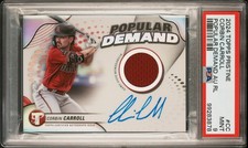 2024 Topps Pristine 🔥CORBIN CARROLL🔥Popular Demand Auto Relic PSA 9 🌟 Mint