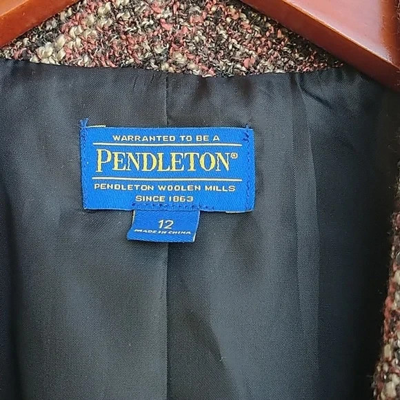PENDLETON Blazer Jacket Button Front Women's Size… - image 8