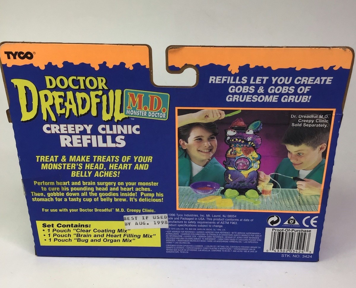 Vintage 1996 TYCO Doctor Dreadful CREEPY CLINIC Refills | eBay