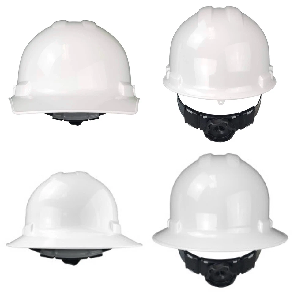 Sombrero duro blanco estilo ala completa o gorra Meet ANSI Z89.1 tipo 1 clase G & E estándar Foto 2 de 2