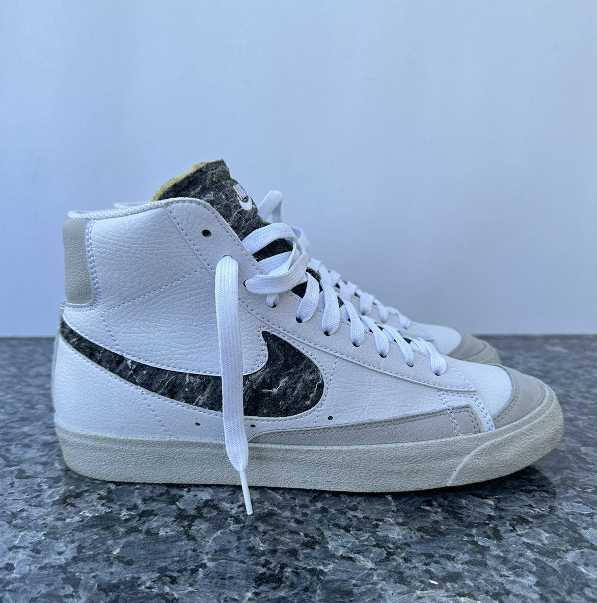 NIKE BLAZER 27センチ Nike Blazer '77 Mid Men Recycled Wool White Grey Move To