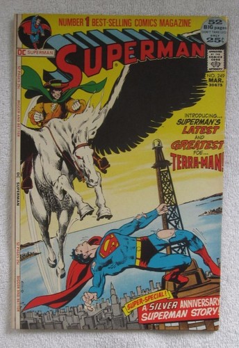 Superman #249 (marzo 1972, DC) Neal Adams primera aplicación Terra-Man alto grado en estado bastante bueno/casi nuevo 9,0 - Imagen 1 de 6
