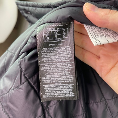 Guess Military Coat Jacket Grey Wool Blend Insulated Men's Sz S $295 - Picture 9 of 9