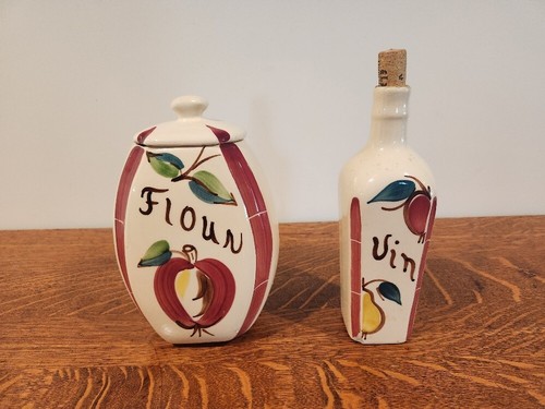 Apple Puritan Pottery Set, 1940’s Retro Apple Pottery, Kitchen Apple Serving - Picture 7 of 10