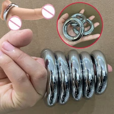 Magnetic Stainless Steel Weight Ball Stretcher for Men Enhancer Penis Ring Delay